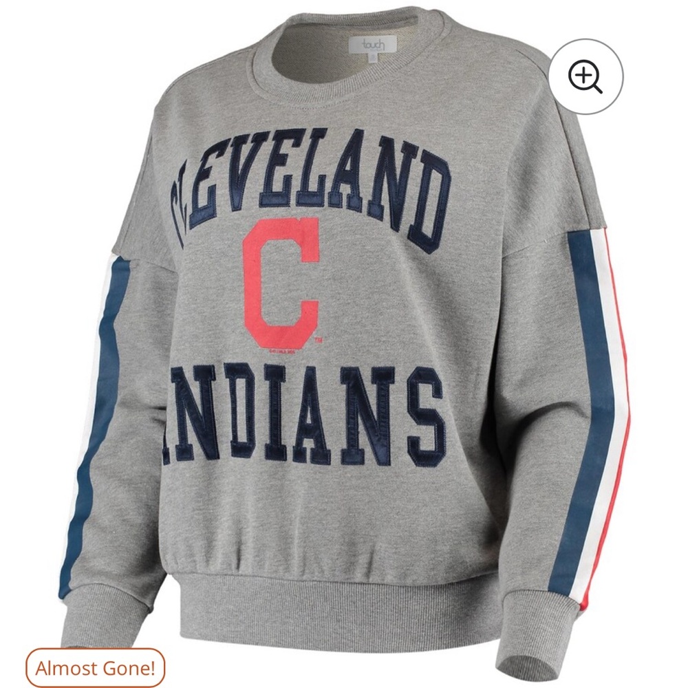 Touch by Alyssa Milano Gray Cleveland Indians Sweater